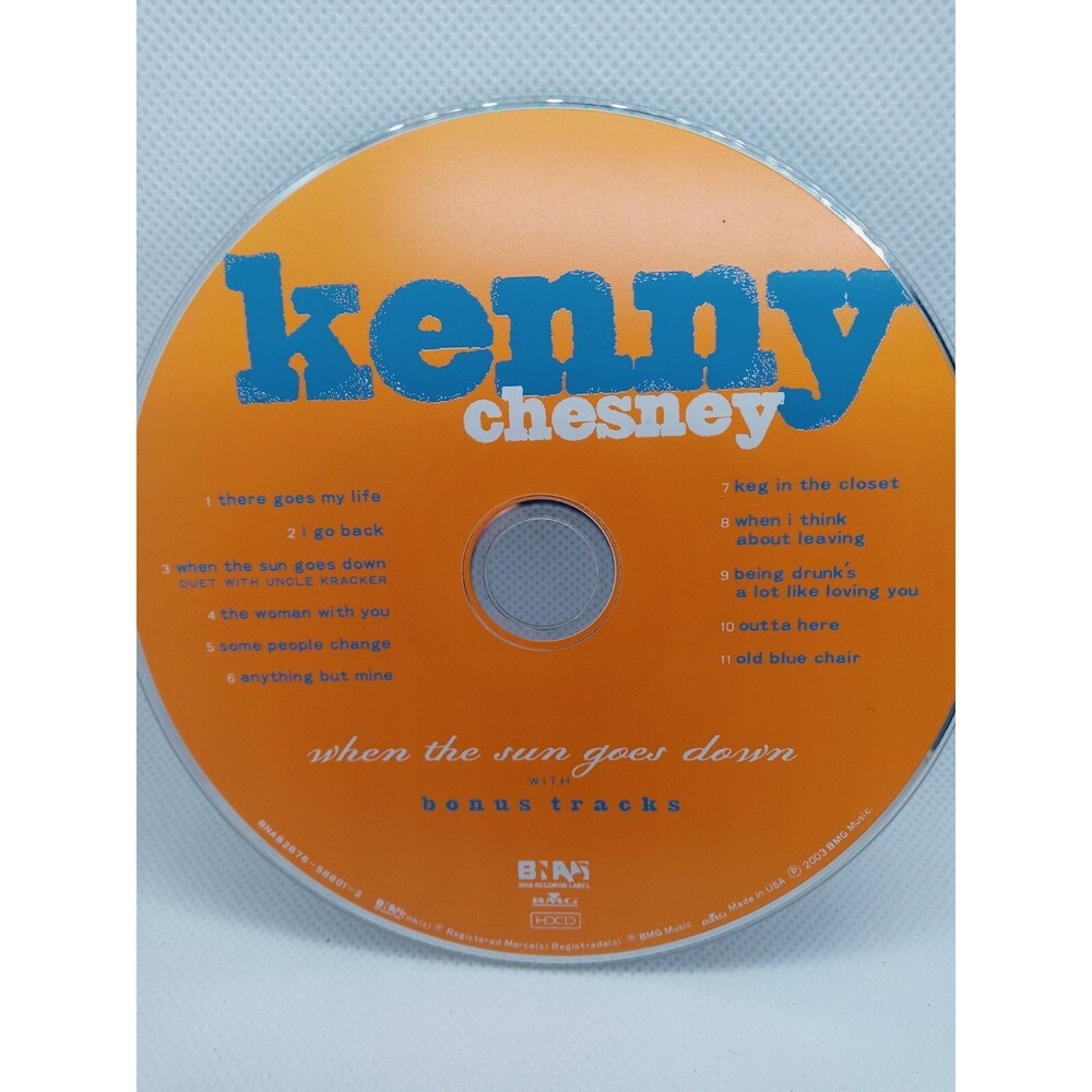 Kenny Chesney When the Sun Goes Down CD No Case Very Good